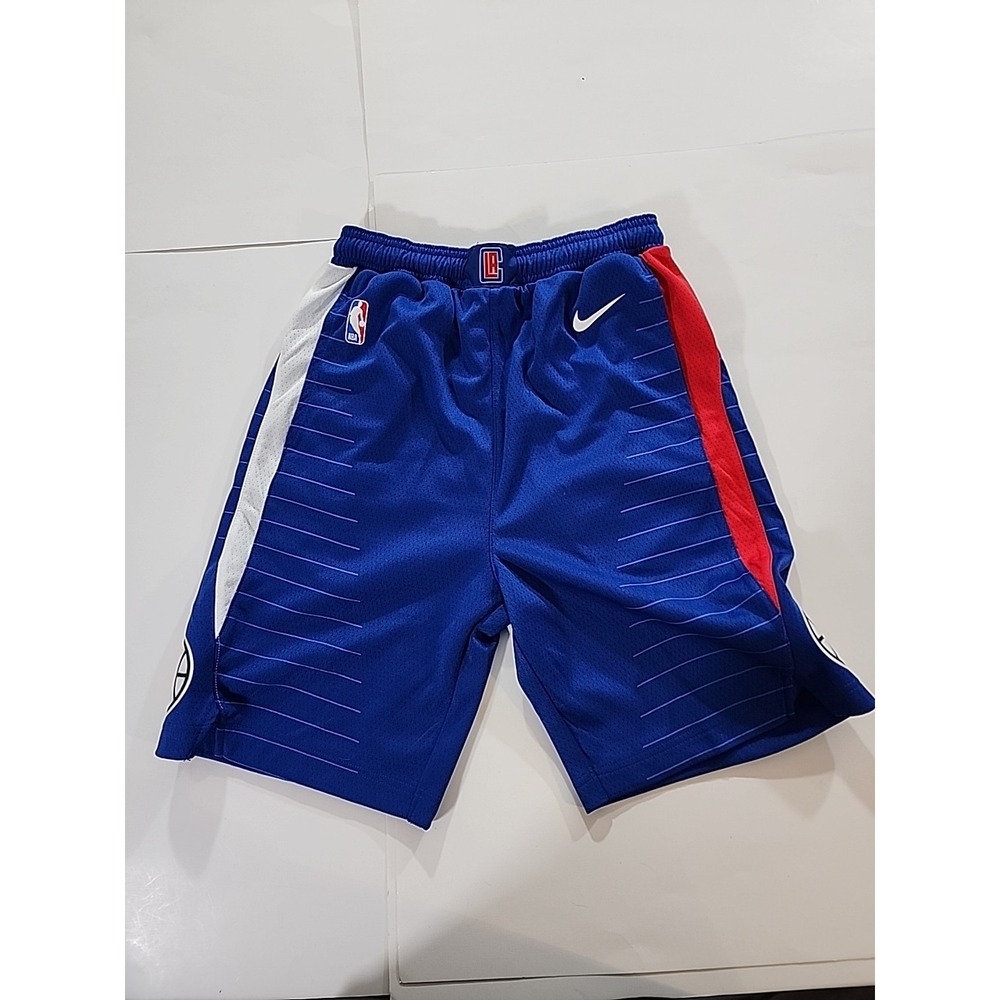 Nike Los Angeles Clippers NBA Blue Icon Edition Swingman Shorts Youth Large New
